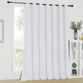 Room Divider Curtain, Sliding Door Curtain – Greyish White, Width