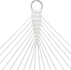 Sunnydaze Quilted Outdoor Hammock with Spreader Bars - Heavy-Duty 450-Pound Capacity Double Hammock for Outside - Breakwater Stripe