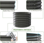 A ANLEOLIFE 6-Pack 6X3X2ft & 3x3x2ft Deep Root Galvanized Raised Garden Beds Outdoor for Planting Vegetables Flowers Herb, Quartz Grey