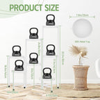 iDavosic.ly Plant Stand Indoor Outdoor, 7 Tier Corner Metal Flower Display Holder Shelf, Easy Assembly Folding Tall Orchid Rack for Patio Balcony Porch Garden Living Room House, White