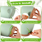 Remerry 15 Pcs 7/6.5/6/ 5.5/5 Inch Self Watering Planters with Drainage Hole Plant Pots Plastic Flower Pots Indoor Plant Pots Self Watering Pots and Saucer Reservoir for Indoor Outdoor Plant Flower