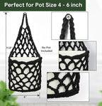 2PK Wall Planters for Indoor Plants, Macrame Plant Hanger | Plant Hanger, Hanging Planter (2PK, up to 6 inch Pot)