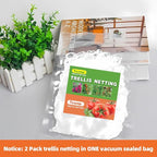 Tcamp Garden Trellis Netting for Plants (5Ft x15Ft, 3.5" Square Mesh Ployester, 2Pack)