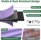 Kesfitt Raised Garden Bed, 4x2x1 FT Galvanized Steel Metal Raised Garden Bed, Oval Open-Bottom Design, 12-Inch Deep for Outdoor Vegetable & Herb Gardening, Lavender Purple