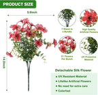 Artificial Flowers for Outdoor,Silk Flowers No Fade Fake Plastic Flowers Faux Plants for Outdoors Outside Front Porch Hanging Planter Window Box Garden Home Decoration,13 Pack(Multi-Colour2)