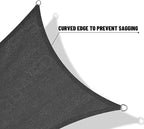 SUNNY GUARD Custom Size 7'x9' Dark Grey Sun Shade Sail Rectangle UV Block Shade for Backyard Yard Patio Deck Garden(Customized)
