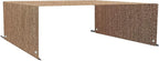 Universal Pergola Replacement Canopy Shade Cover with Breathable HDPE Fabric & Rod Pockets for 10 x 10 FT Pergola, Canopy Size: 192'' L x 106'' W (Walnut)