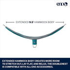ENO, Eagles Nest Outfitters DoubleNest Lightweight Camping Hammock, 1 to 2 Person, Special Edition Colors, ATC