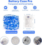 Indoor String Lights, 32.8 Ft Blue LED Battery Powered with Remote