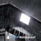 Olafus 2 Pack 200W LED Flood Light Outdoor, 18000LM Super Bright IP66 Waterproof Exterior Security Lights with Plug, 6500K Daylight White Exterior Floodlights for Stadium Yard Barn