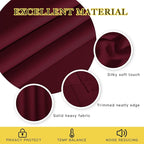 NICETOWN Blackout Room Divider Curtains 84 inch Length, Grommet Energy Saving Thermal Drapes Sound Reducing Window Treatments for Living Room/Bedroom, W100 x L84, 1 Panel, Wine Red