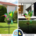DREAMYSOUL Outdoor Solar Garden Lights, Hummingbird Solar Lights for Outdoor Patio Yard Pathway, Hummingbird Gifts for Women Mom Grandma