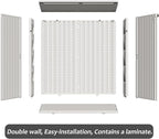ZZM HDPE Outdoor Storage Shed, Outdoor Plastic Storage Cabinet, Horizontal - Image 8