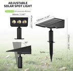 Solar Spot Lights Outdoor, 6 Pack Solar Landscape Spotlights 3 Lighting Modes IP65 Waterproof Adjustable Light House Lights Spot Light for Yard