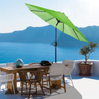 Backyard Expressions 9 ft. Patio Umbrella, Market Table Umbrella w/Tilt and Crank, 8 Ribs