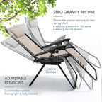 Nestl Zero Gravity Chairs Set of 4 - Beige
