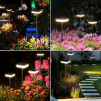 Solar Lights Outdoor Pathway 8 Pack IP65 Waterproof 31" Solar Garden Lights 2 Heights Adjustable Auto On/Off Lasting 12H for Walkway Patio Lawn Path Yard Plants Flower Beds Landscape Decor