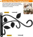Axgo Wall Mount Hanging Plant Hook, Rust-Resistant Metal Plant Hanger for Flowers, Lanterns, Bird Feeders, Wind Chimes