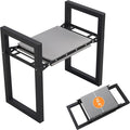 Garden Kneeler and Seat Heavy Duty 500lbs, Anti-Tip Gardening Stools with 10.5” Widen Kneeling Pad for Seniors Gardeners, 2 in 1 Garden Bench for Kneeling and Sitting
