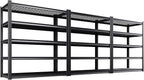 Set of 3 Garage Shelving-3000 lbs 5 Tier Storage Shelves,Adjustable Heavy Duty Metal Shelving Unit and Storage Large Wire Rack,Utility Steel Shelf for Warehouse Industrial Pantry Basement 71"x46"x18"