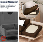 Cushion Covers Set of 8 Dark Coffee Stretch Fit Outdoor Patio