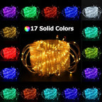200ft Outdoor Rope Light, IP68 Waterproof 25 Color Changing String Lights with 149 Modes, Warm White & RGB LED Multicolor Twinkle Fairy Tube Lights for Indoor & Outside Railing, Balcony, Patio Decor