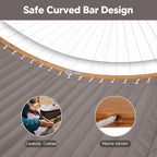 SUNCREAT Hammocks Portable Double Hammock with Curved Spreader Bar, 450 lbs Capacity, Heavy Duty Outdoor Hammock with Carrying Bag, Brown