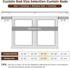 1” Diameter Silver Curtain Rods Itself is 30 to 90 inch, 1 Pack Fit 30-84 inch Windows with Heavy Duty Adjustable Rod 1 Inch Diameter Splicing Metal Extra Long Curtain Rod