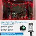 String Lights with 500 LEDs, 165 ft Red, IP44 Waterproof