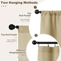 Outdoor Curtains Waterproof Polyester Patio Panels 54x120 Inch Cream