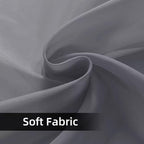 SpaceDresser Waterproof Outdoor Sheer Curtains for Patio - 2 Panels Rod Pocket Indoor Voile Sheer Curtain for Living Room,52W x 84L inch, Grey