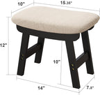 Foot Stool, Foot Stool Small, Ottoman Wood Foot Rest for Living Room, Bedroom, and Kitchen