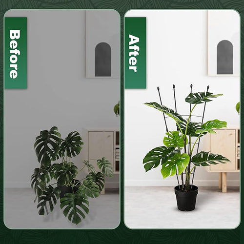 2Pack Garden Trellis for Climbing Plants Outdoor & Indoor, 47in Obelisk Trellis and Tomato cage 2 Shapes Rustproof Plant Support Indoor Plants Trellis for Potted Plants with 10pcs Colorful Butterfly