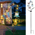 Bshine Solar Butterfly Lights Outdoor Garden Decoration Valentine's Day, Metal Stake Waterproof Hanging Flower Solar Lights, Garden Decoration Outdoor Terrace, Yard, Path and Lawn Ornaments