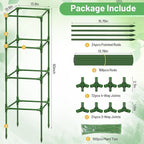 Legigo 6 Pack Square Tomato Cages for Garden- Up to 60 Inch Tomato Plant Support Stakes Cage, Heavy Duty Steel Tomato Trellis Garden Stakes for Raised Garden Bed Climbing Vegetables Cucumbers Flowers
