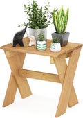 Furinno Tioman Outdoor Side Table Flower Stand, Pine Wood