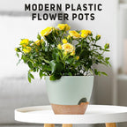12" 10" 9" Large Self Watering Plant Pots, 3 Pack Flower Pots Planters with Multi Mesh Drainage Holes for Indoor Outdoor Garden Plants and Flowers.