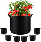 6-Pack 7 Gallon Grow Bags - 300G Heavy Duty Aeration Fabric Pots with Handles,Thickened Nonwoven Planter Bags for Vegetables Flowers Fruits