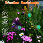 Garden Decor for Outside,3 Pcs Luminous Insect Garden Decorative Stakes,Glow in The Dark Bee Lights Metal Yard Art,Waterproof Outdoor Spring Lawn Patio Pathway Decoration for Mom,Women,Grandma
