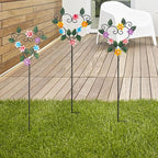 Metal Flowers Decorative Garden Stakes, 22.1 ''H Heart Shape Metal Flowers for Outside Yard Art Garden Stakes,Spring Outdoor Decor Housewarming Present for Women Mom Grandma