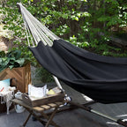 ANYOO Cotton Hammock Portable Camping Hammocks for Hanging Sturdy Garden Comfortable Fabric Hammock with Tree Straps Up to 660lbs with Travel Bag for Camping Outdoor/Indoor Patio Backyard