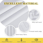 NICETOWN Room Darkening Privacy Doorway Curtains - Grommet Thermal Insulated Light Blocking Window Treatments for Bedroom/Living Room (W46 x L80, 1 Panel, Greyish White)