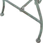 SAFAVIEH Outdoor Collection Adina Victorian Antique Dark Green Wrought Iron 51-inch Wide Garden Bench