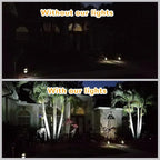 URPOWER Solar Spot Lights - 2-in-1 Waterproof Landscape Spotlights, Dusk-to-Dawn Solar Powered Outdoor Lights for Garden, Yard, Pathway (2 Pack)