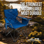 ALPS Mountaineering King Kong Camping Chairs for Adults with Mesh Cup Holders and Pockets, Built Durable and Reliable with Compact Foldable Steel Frame