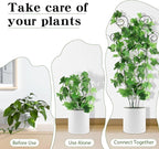 ZOUTOG Trellis for Climbing Plants Indoor 4 Pack 30 Inch,Rustproof Metal Garden Trellis for Potted Plants,Sturdy Houseplant Support Indoor Outdoor for Ivy Pothos Monstera Hoya Flower Vine (Black Moon)