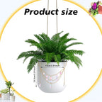 Sun Catcher Plant Hanger with Beads and Glass Crystal Beaded Plant Accessories for Indoor Home Rainbow Decor Pot Accessory(Flower Pot Not Included)(Teardrop)