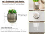 Melphoe Self Watering Pots for Indoor Plants Planter, 4.3 Inch 2 Pack Planters Self Watering Plant Pots for Flower, Houseplants, Succulent, African Violets and Cactus with Drainage
