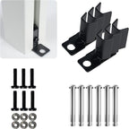 Kozyard Ground Mounting Kit for 3-Panel Privacy Screens – Perfect for Securing to Concrete – Helps Hide Clutter and Keep Your Outdoor Space Neat – Fits Both White & Black Panels
