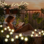 ALSO GO Solar Lights Outdoor, 2 Pack 16 LEDs Firefly Lights, Waterproof Solar Garden Lights, Solar Firefly Lights for Yard Patio Pathway Outdoor Decoration, Gardening Gifts for Women Christmas Decor